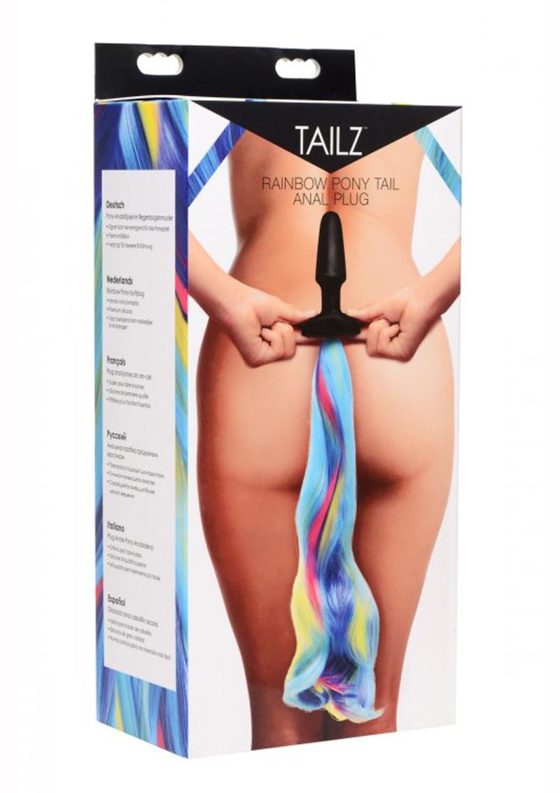 Tailz Pony Tail Anal Plug - Multicolor/Rainbow