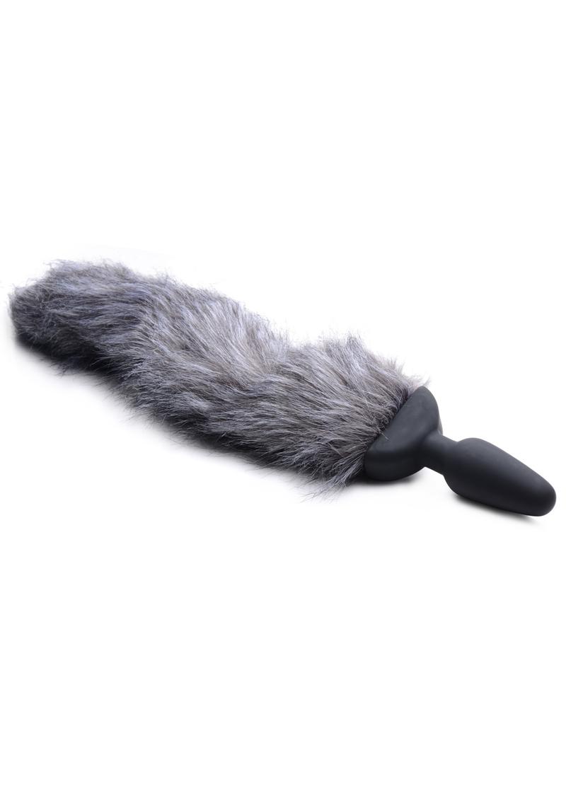 Tailz Vibrating Fox Tail - Gray/Grey