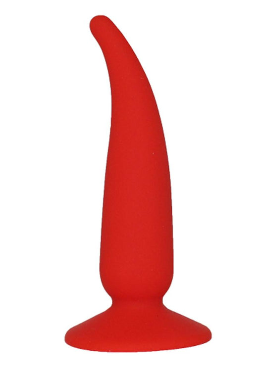 The 9's - Plug and Play Chili Silicone Butt Plug - Red