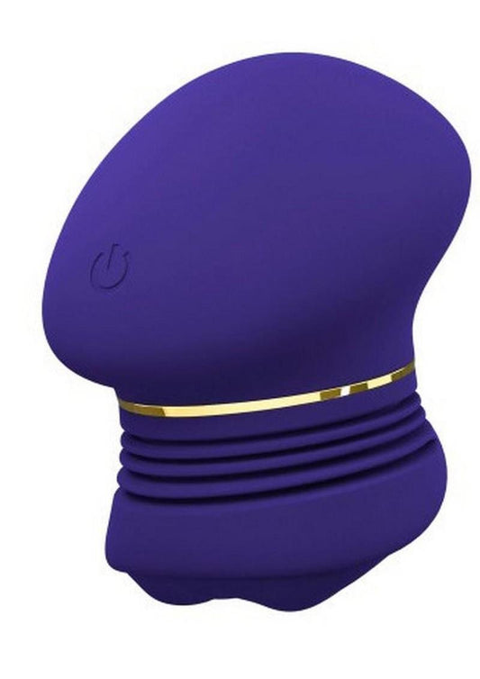 The Blush Collection Riana Rechargeable Silicone Clitoral Stimulator - Royal - Indigo