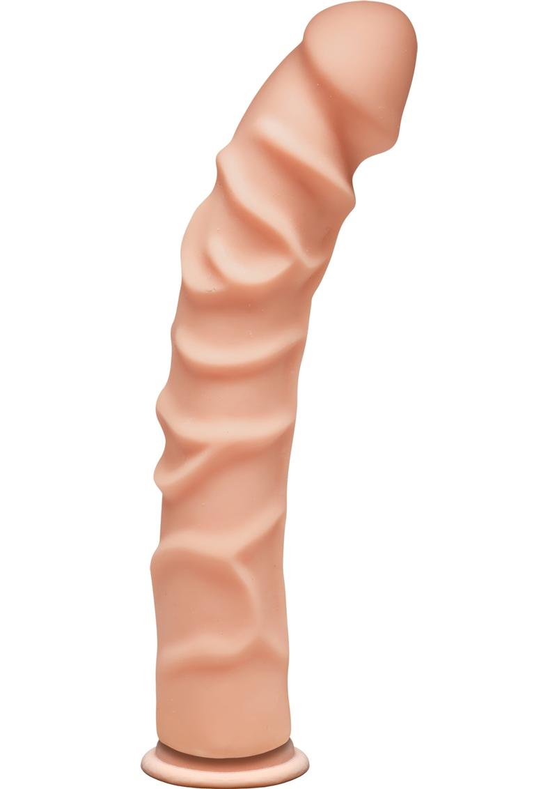 The D Ragin D Ultraskin Dildo - Flesh/Vanilla - 10in