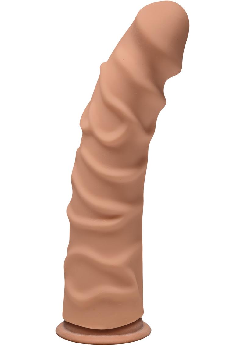 The D Ragin D Ultraskyn Dildo - Brown/Caramel - 8in