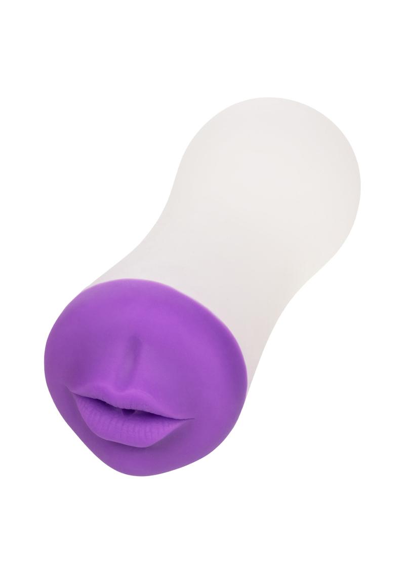 The Gripper Deep Throat Grip Masturbator - Mouth - Frost/Purple