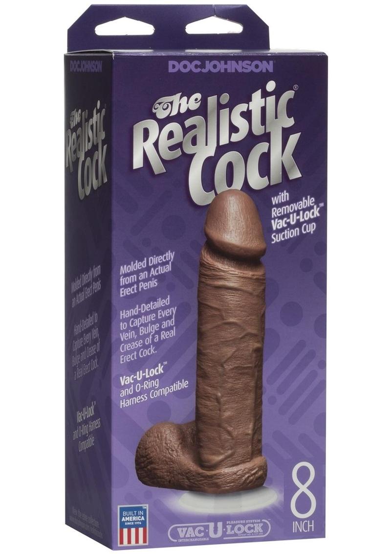 The Realistic Cock Dildo - Caramel - 8in