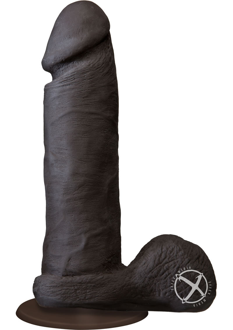 The Realistic Cock Ultraskyn Dildo - Black/Chocolate - 6in