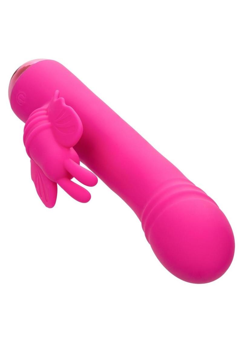 Thicc Chubby Rotating Rechargeable Silicone Butterfly Vibrator - Purple