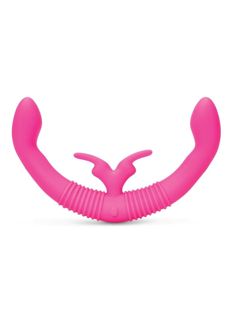 Together Toy Silicone Rechargeable Echo Function Vibrator For Couples - Pink