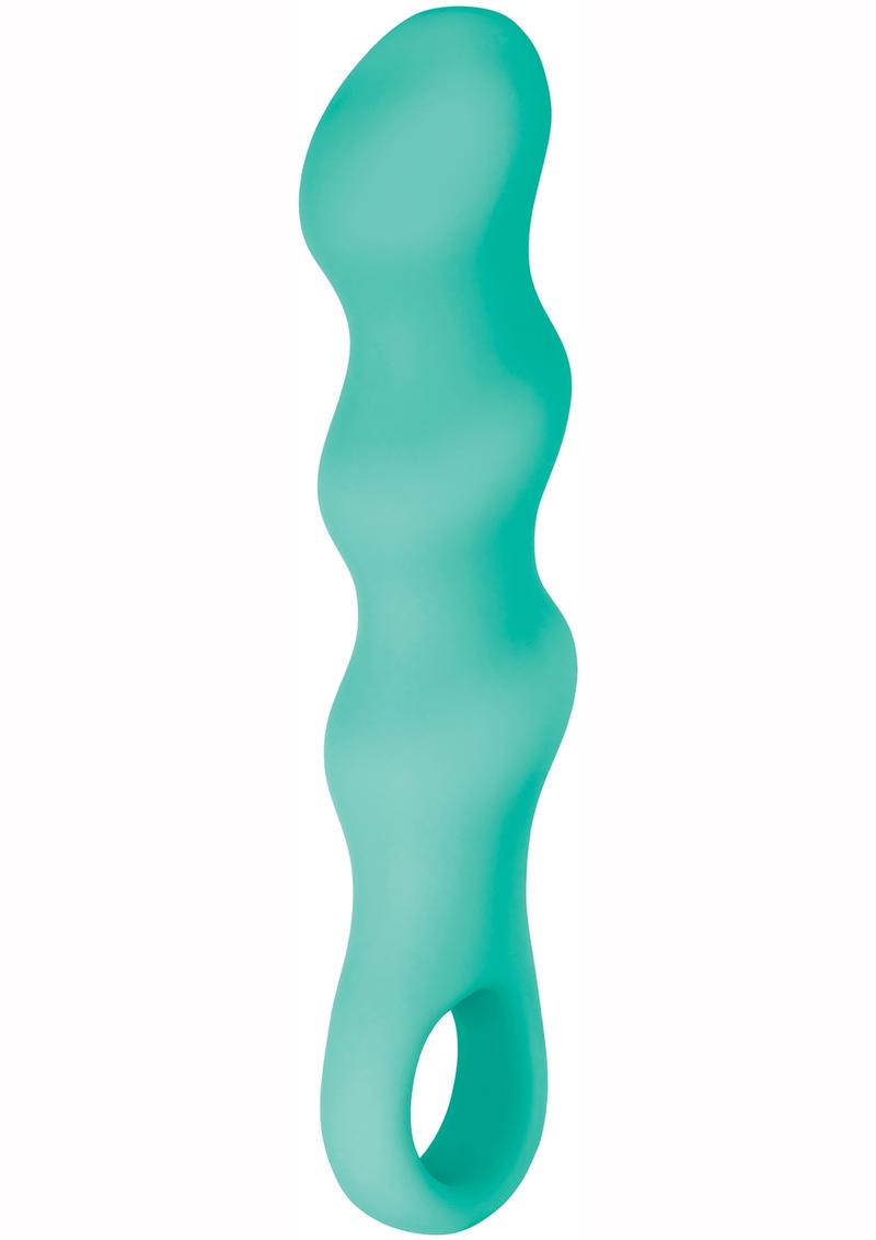 Triple Teaser Silicone Rechargeable Triple Motor Vibrator - Aqua/Teal