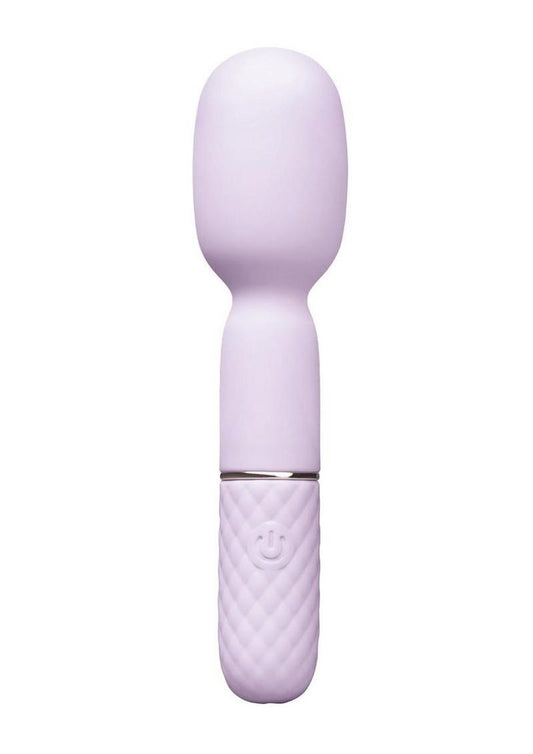Vibefantasy Diamond Tease Wand Silicone Rechargeable with Stimulator - Lavender