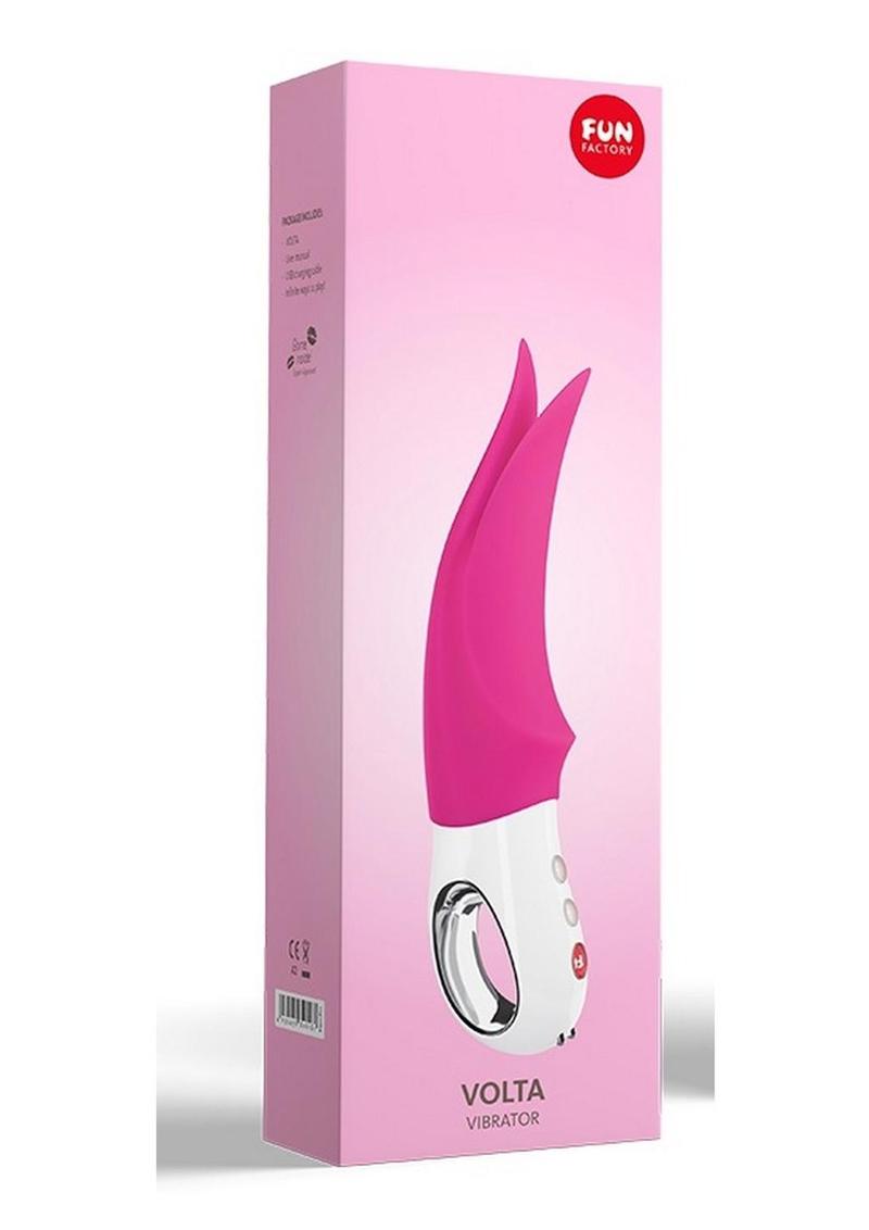 Volta Silicone Vibrating Stimulator - Blackberry - Pink