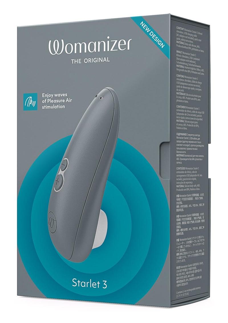 Womanizer Starlet 3 Rechargeable Silicone Clitoral Stimulator - Gray/Grey