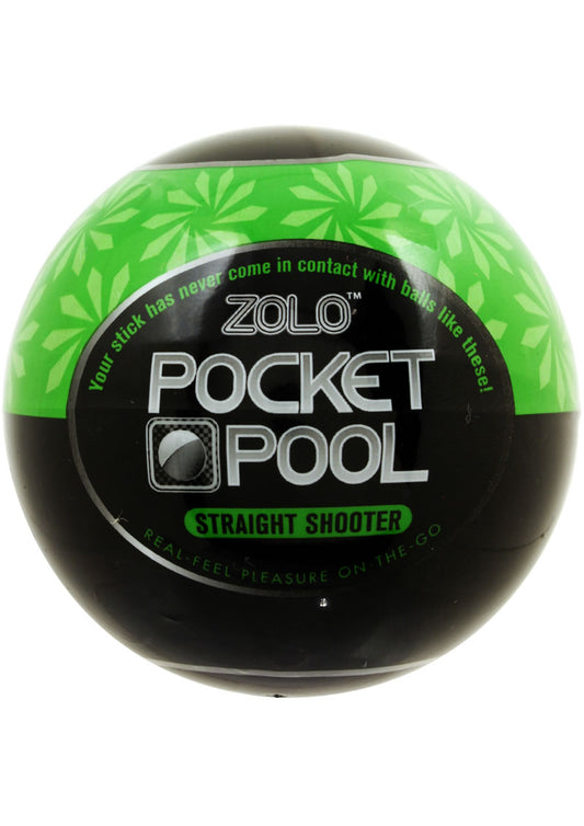 ZOLO Pocket Pool Straight Shooter Masturbator Sleeve - Green